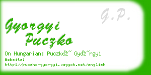 gyorgyi puczko business card